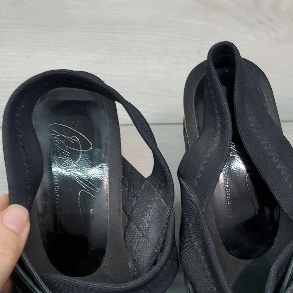 Donald j Pliner Womens Becky Comfort Leather Wedge Sandals shoes sz 8M